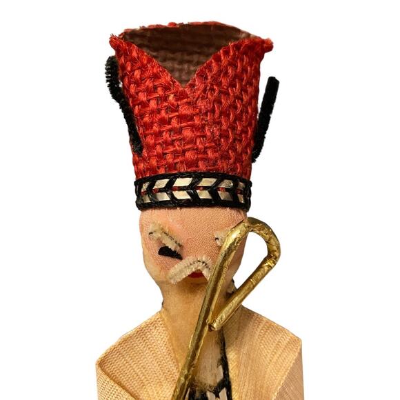 Three Kings Mid Century Modern Christmas Vintage Hand Made Nativity Set of Three - Picture 6 of 9